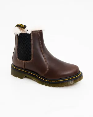 Dr Martens Shoes 2976 Leonore Orleans Boots in Dark Khaki