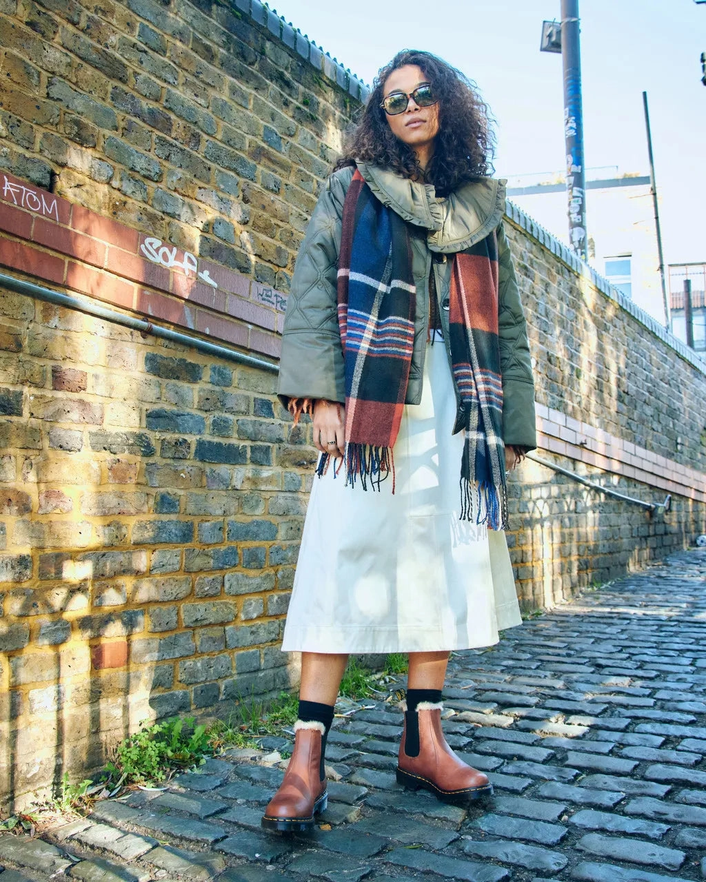 Dr Martens Shoes 2976 Leonore Farrier Boots in Saddle Tan