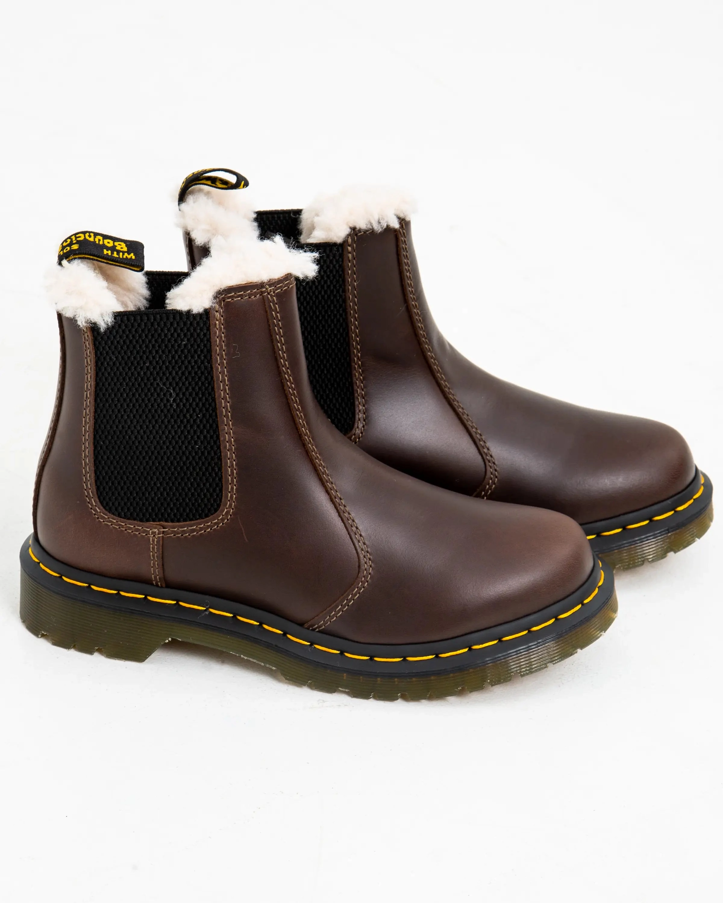 Dr Martens Shoes 2976 Leonore Orleans Boots in Dark Khaki