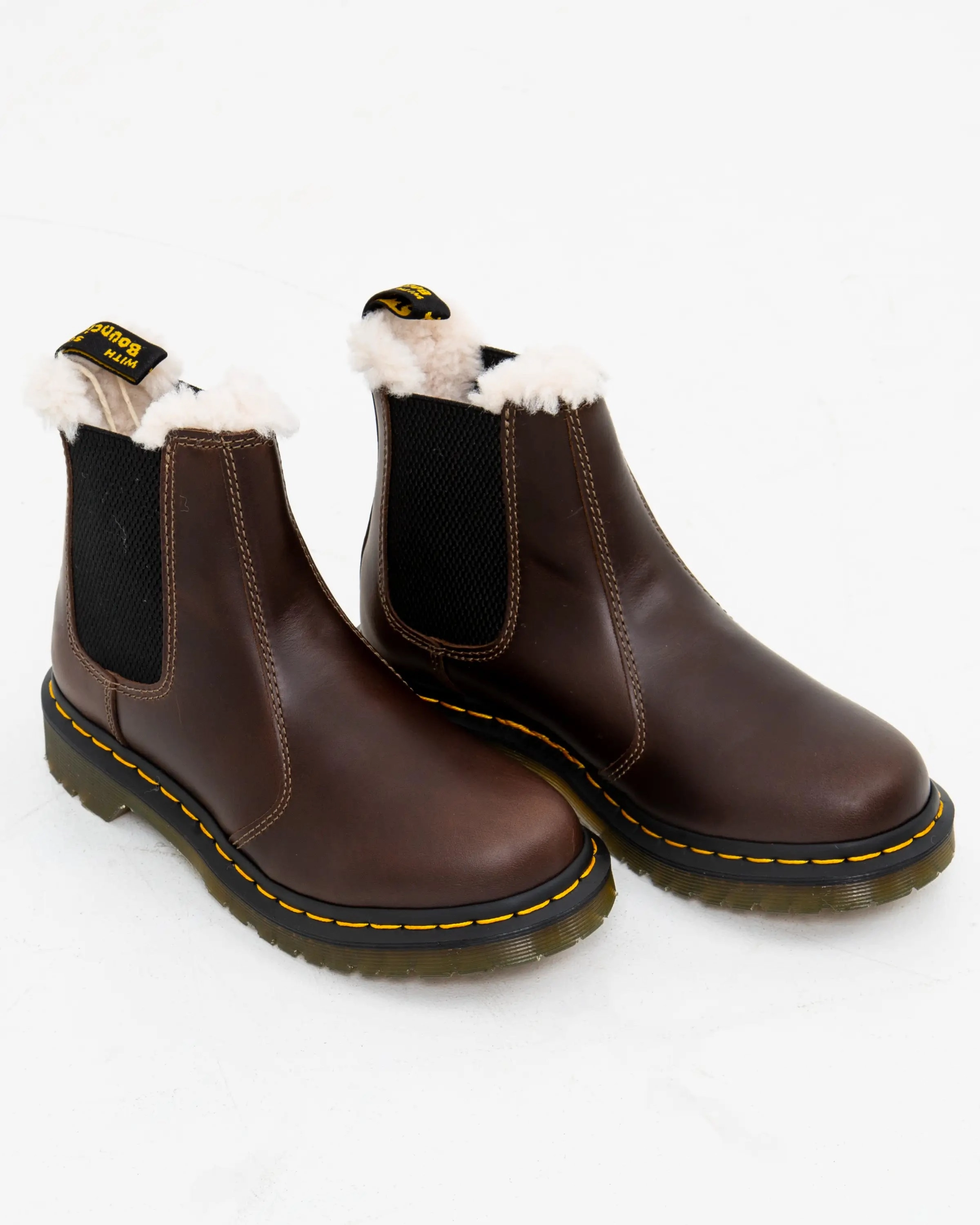 Dr Martens Shoes 2976 Leonore Orleans Boots in Dark Khaki