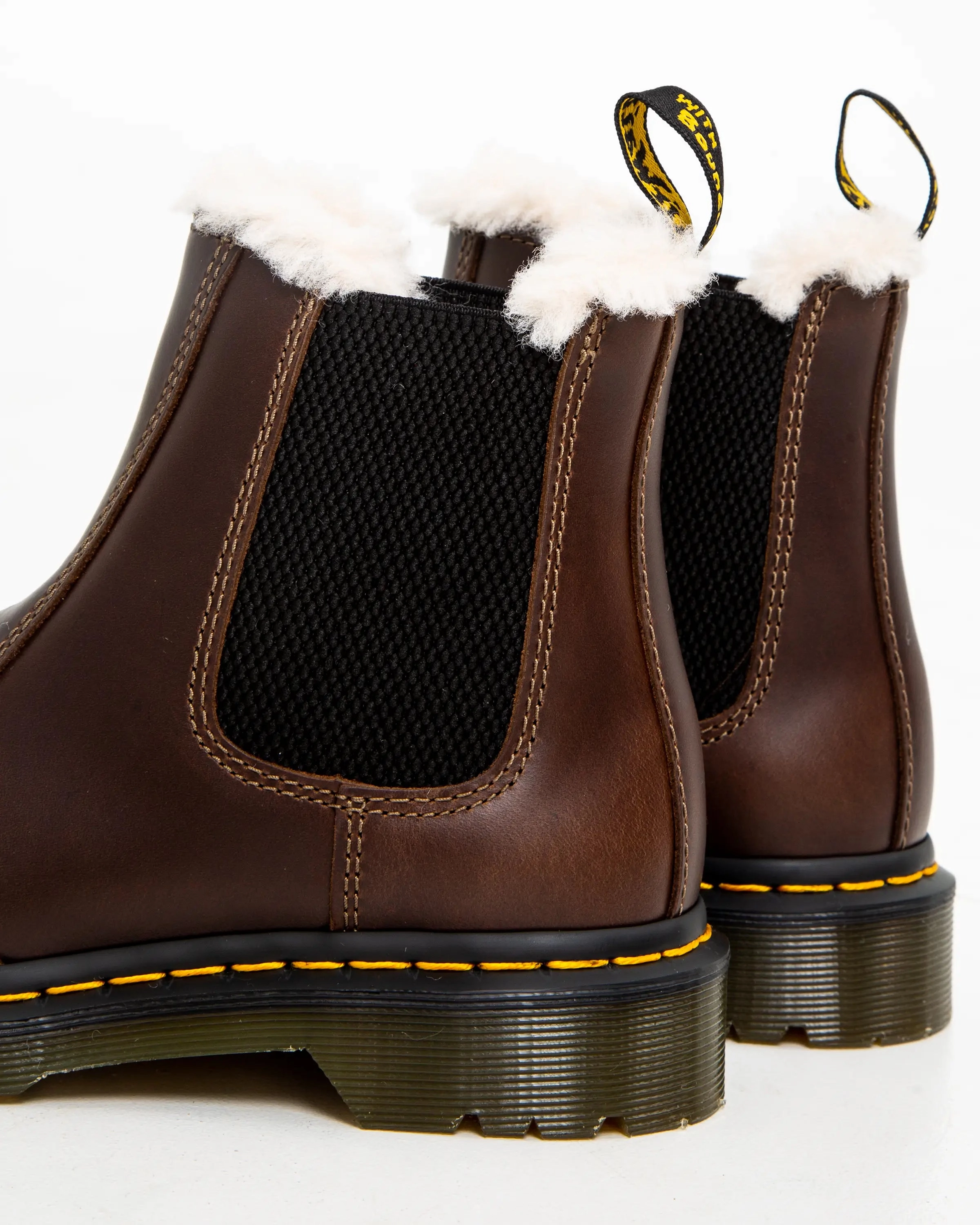 Dr Martens Shoes 2976 Leonore Orleans Boots in Dark Khaki