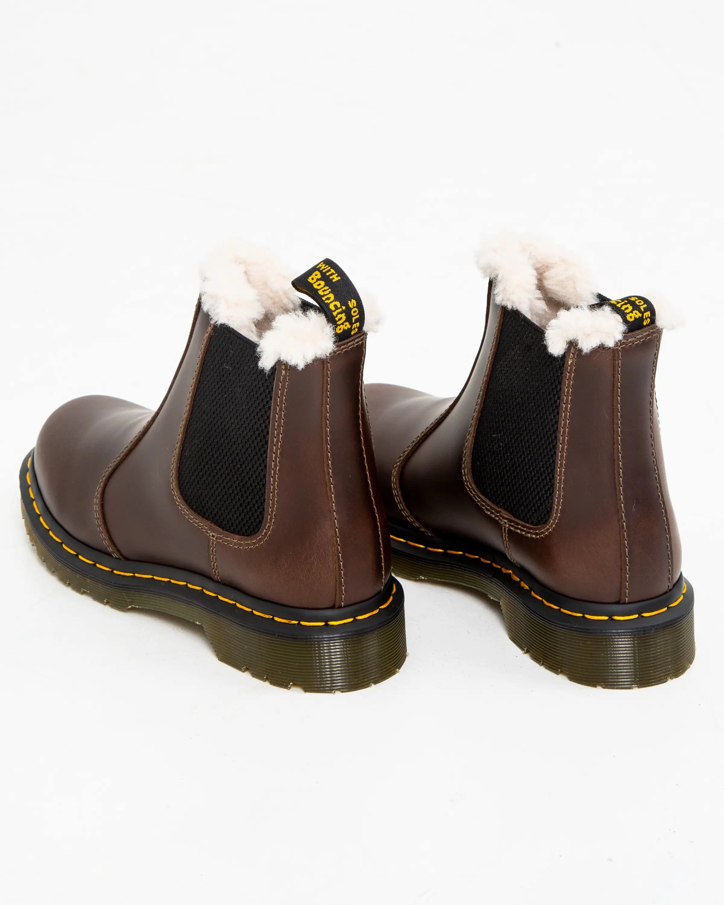 Dr Martens Shoes 2976 Leonore Orleans Boots in Dark Khaki