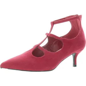 Elexis Womens Memory Foam Faux Suede Kitten Heels