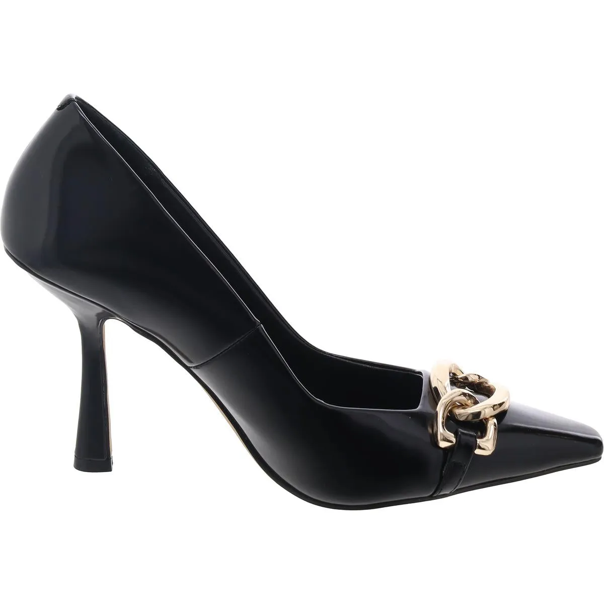 Fazzio Womens Embellished Leather Pumps