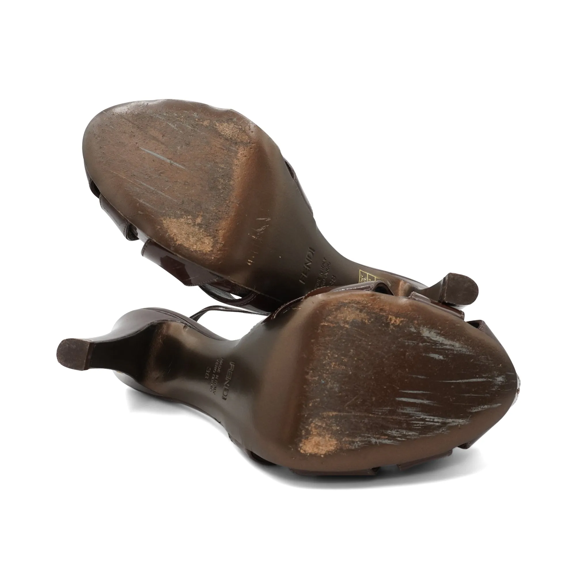 Fendi Patent Sandals - Women's 38
