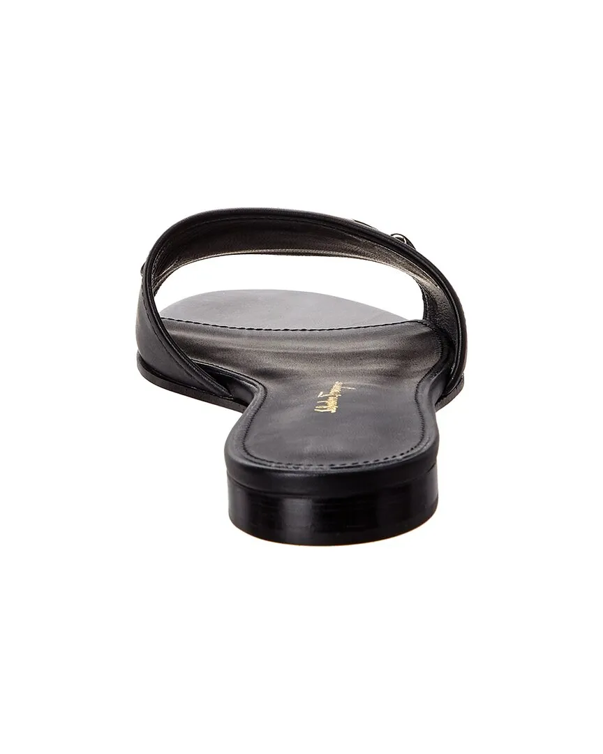 Ferragamo Gancini Leather Slide