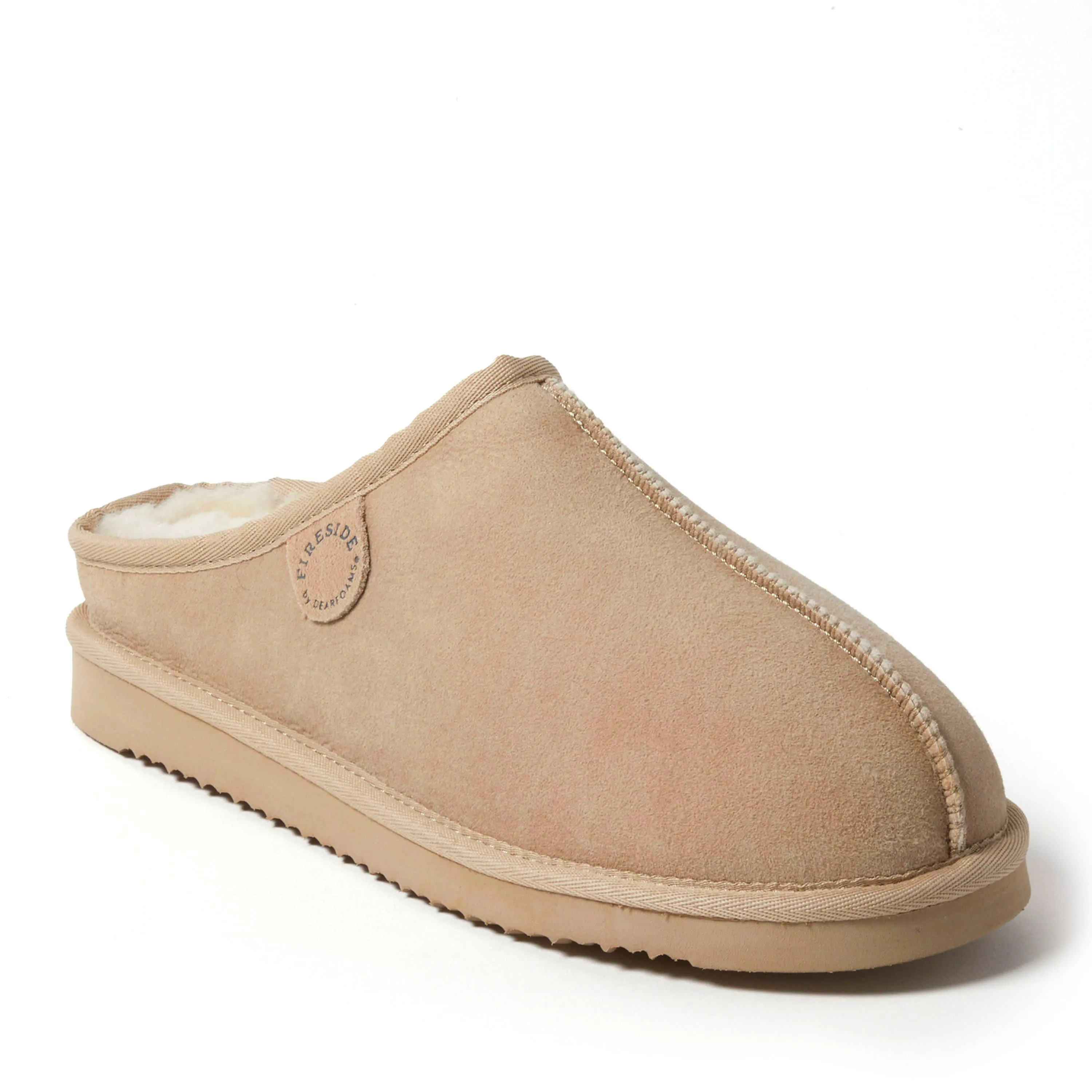 Fireside By Dearfoams Men's Grafton Genuine Shearling Clog