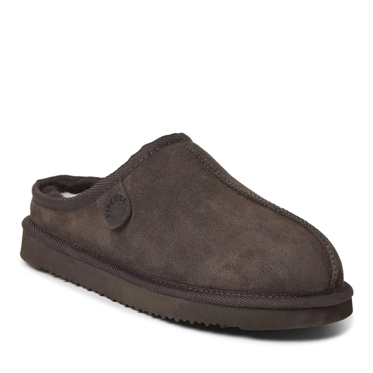 Fireside By Dearfoams Men's Grafton Genuine Shearling Clog