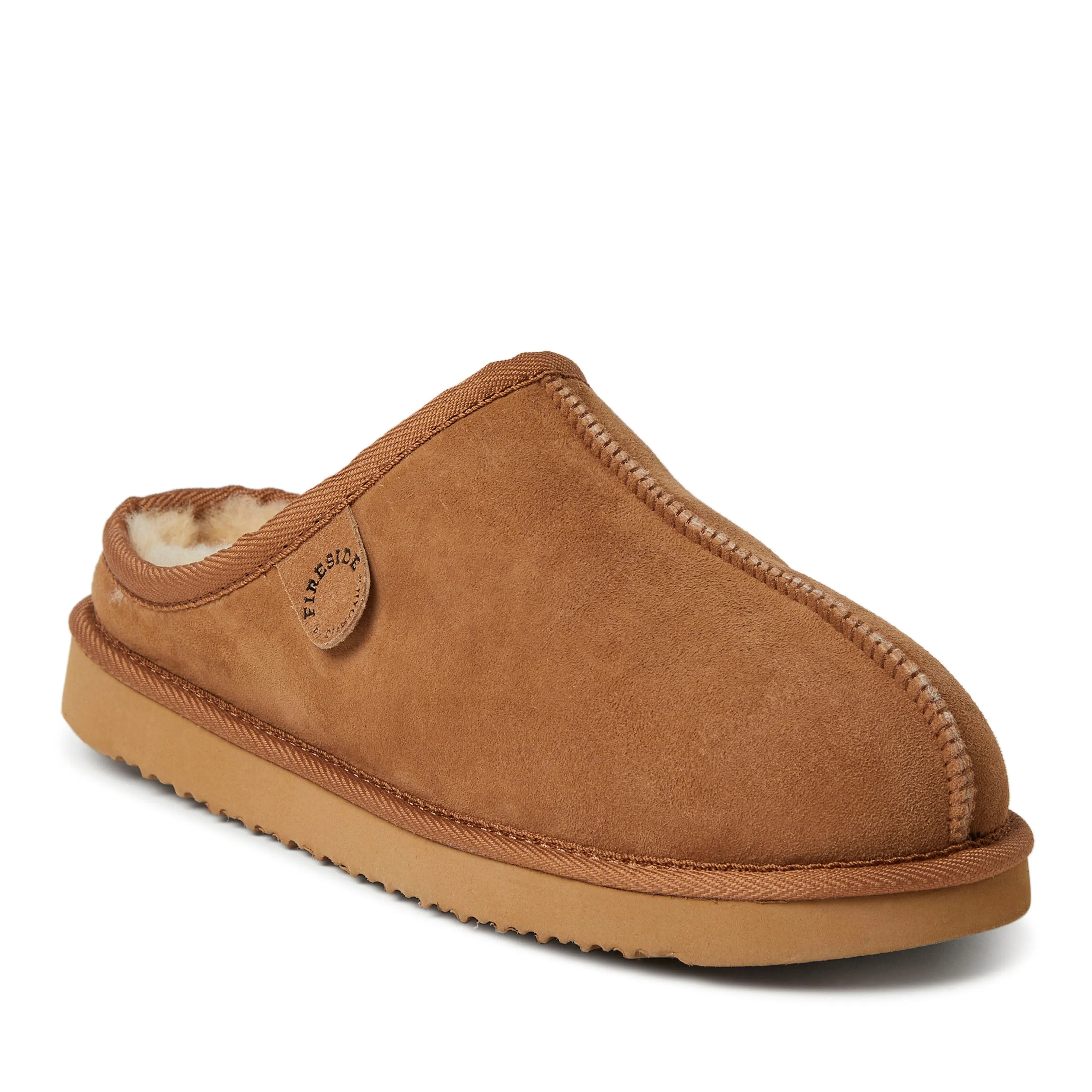 Fireside By Dearfoams Men's Grafton Genuine Shearling Clog