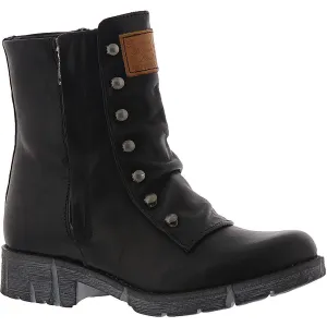 FM Zip Womens Leather Fashion Ankle Boots