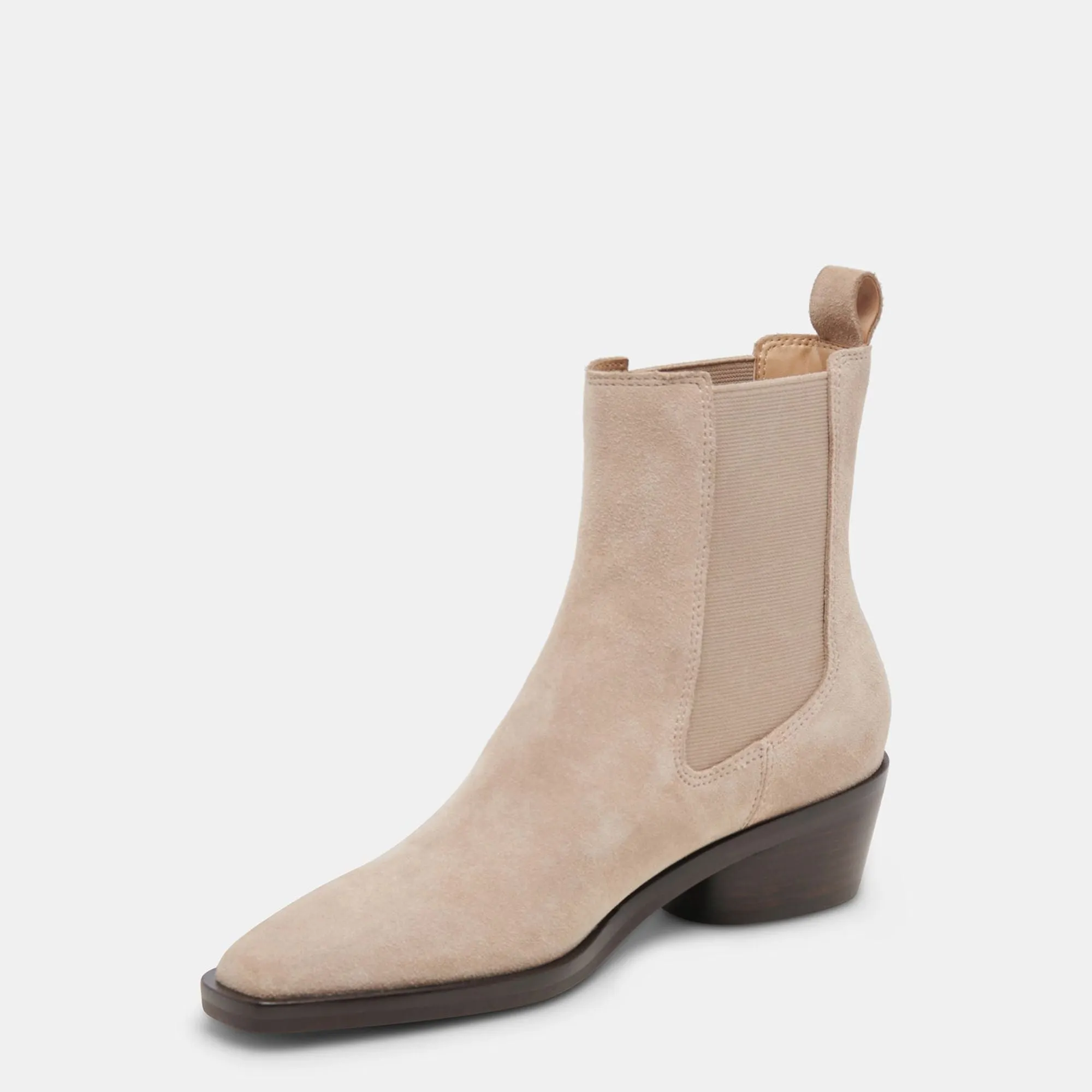 Foster Booties Taupe Suede