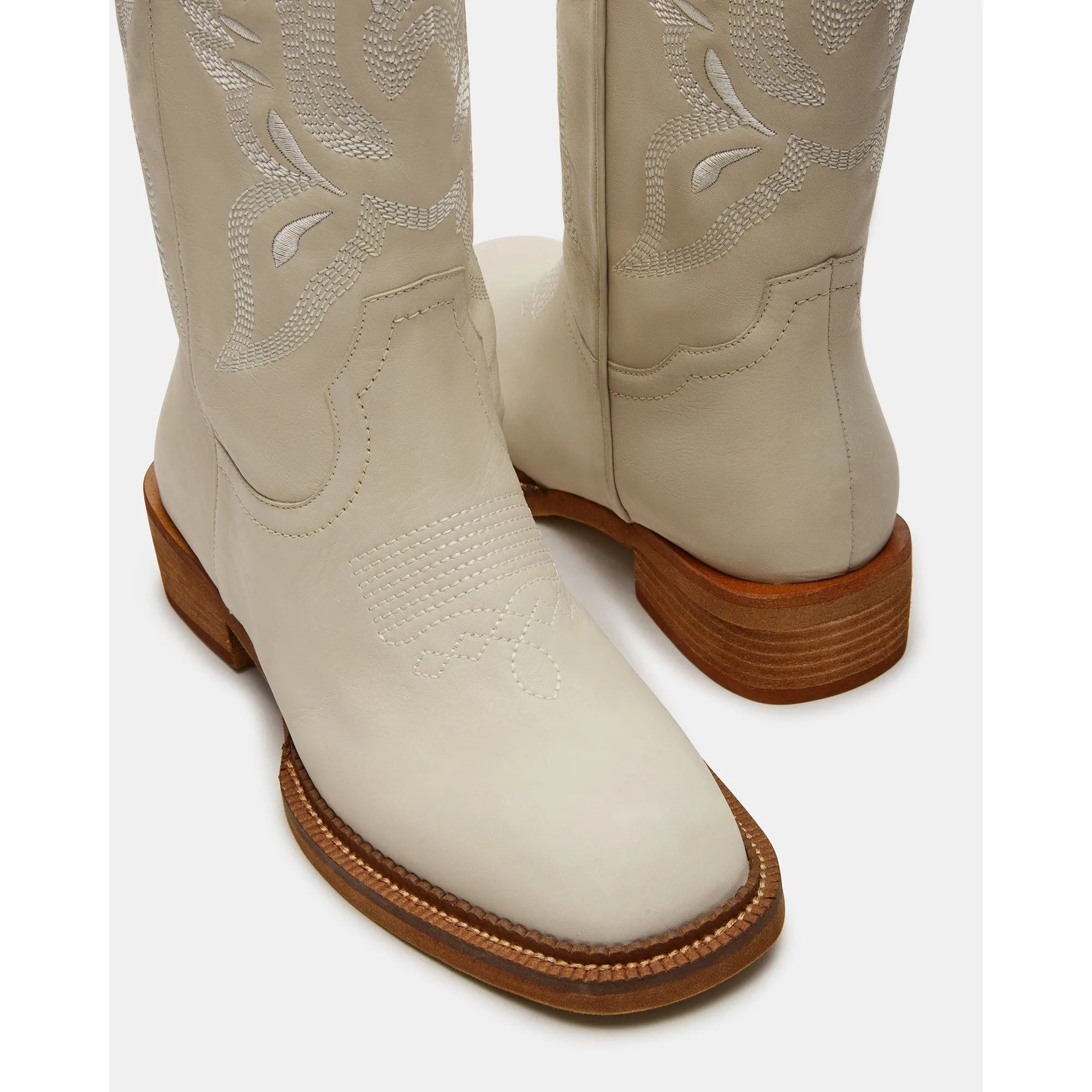 Frontier White Leather
