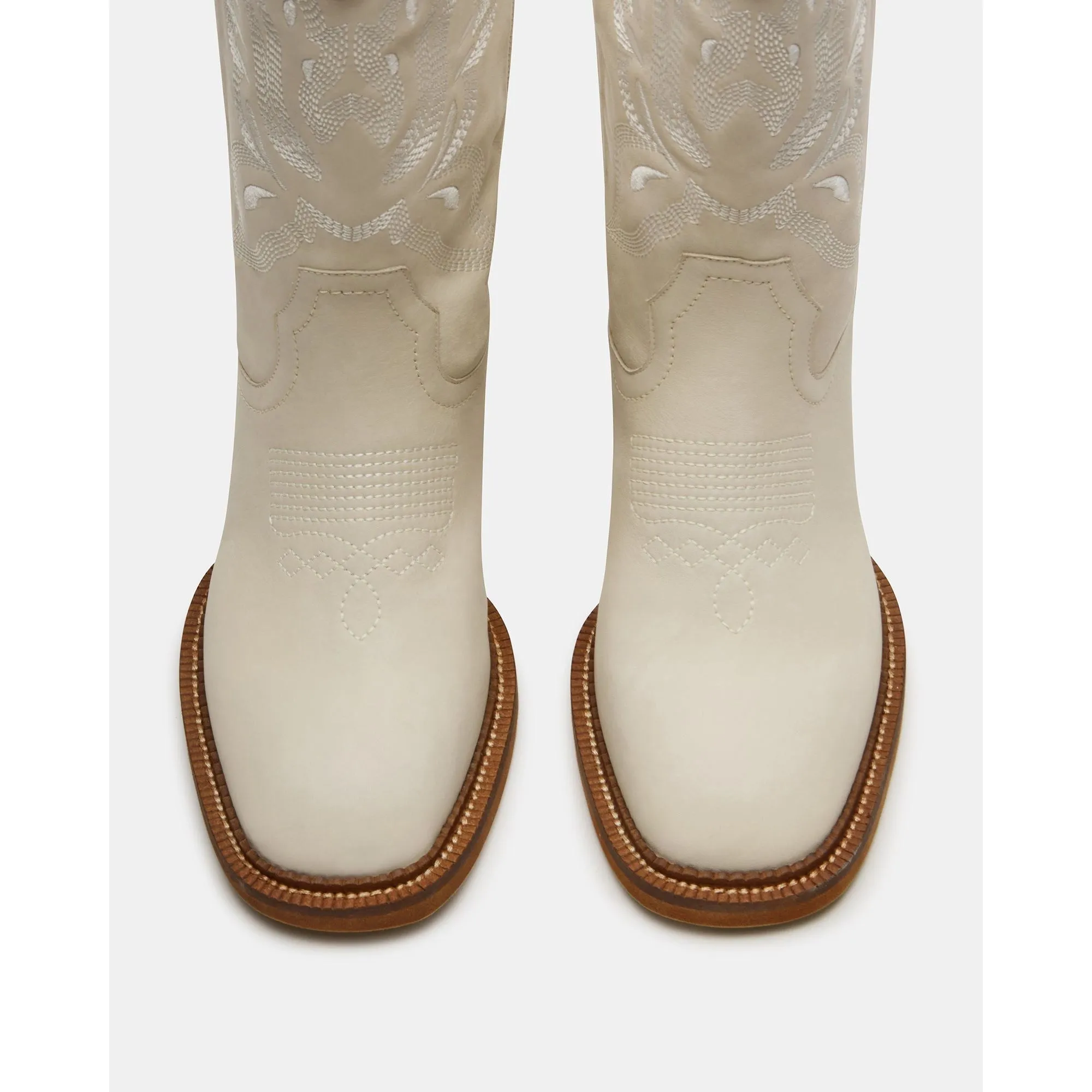 Frontier White Leather