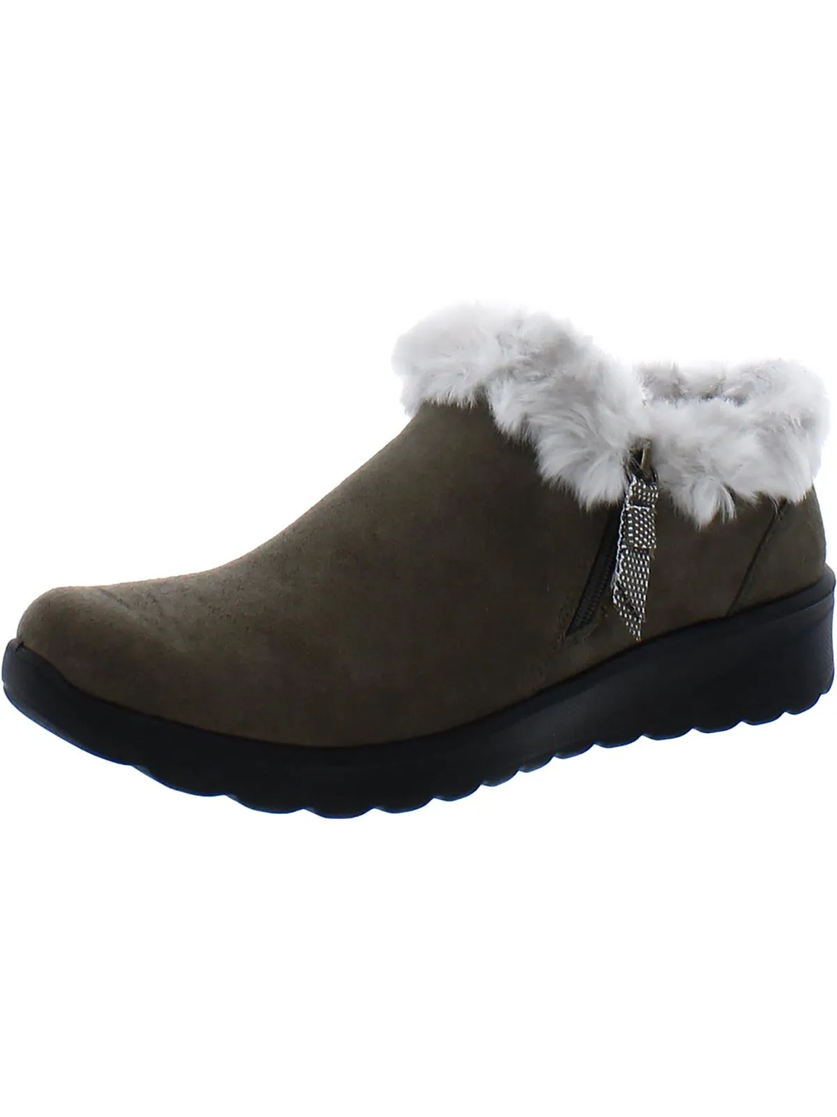 Genuine Womens Faux Shearling Padded insole Booties
