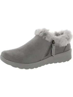 Genuine Womens Faux Shearling Padded insole Booties