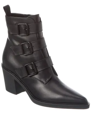 Gianvito Rossi Reem 60 Leather Bootie