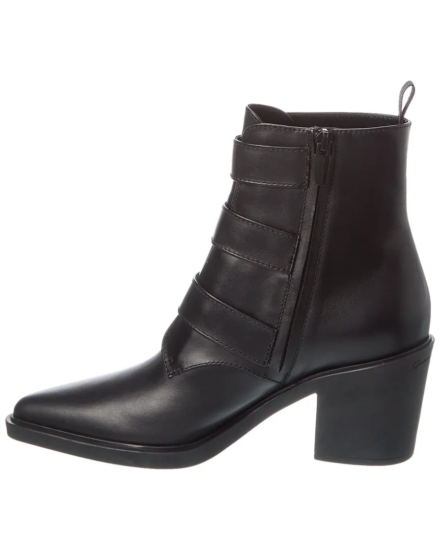 Gianvito Rossi Reem 60 Leather Bootie