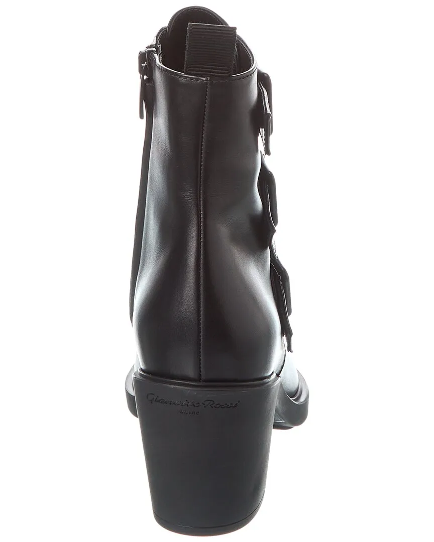 Gianvito Rossi Reem 60 Leather Bootie