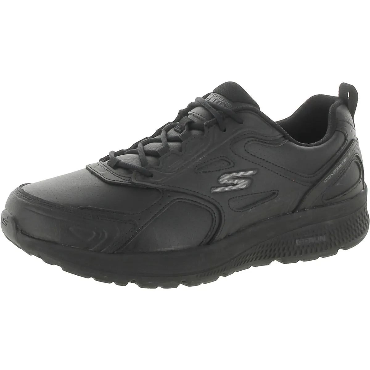 Go Run Consistent-Up Time Mens Padded Insole Leather Running Shoes