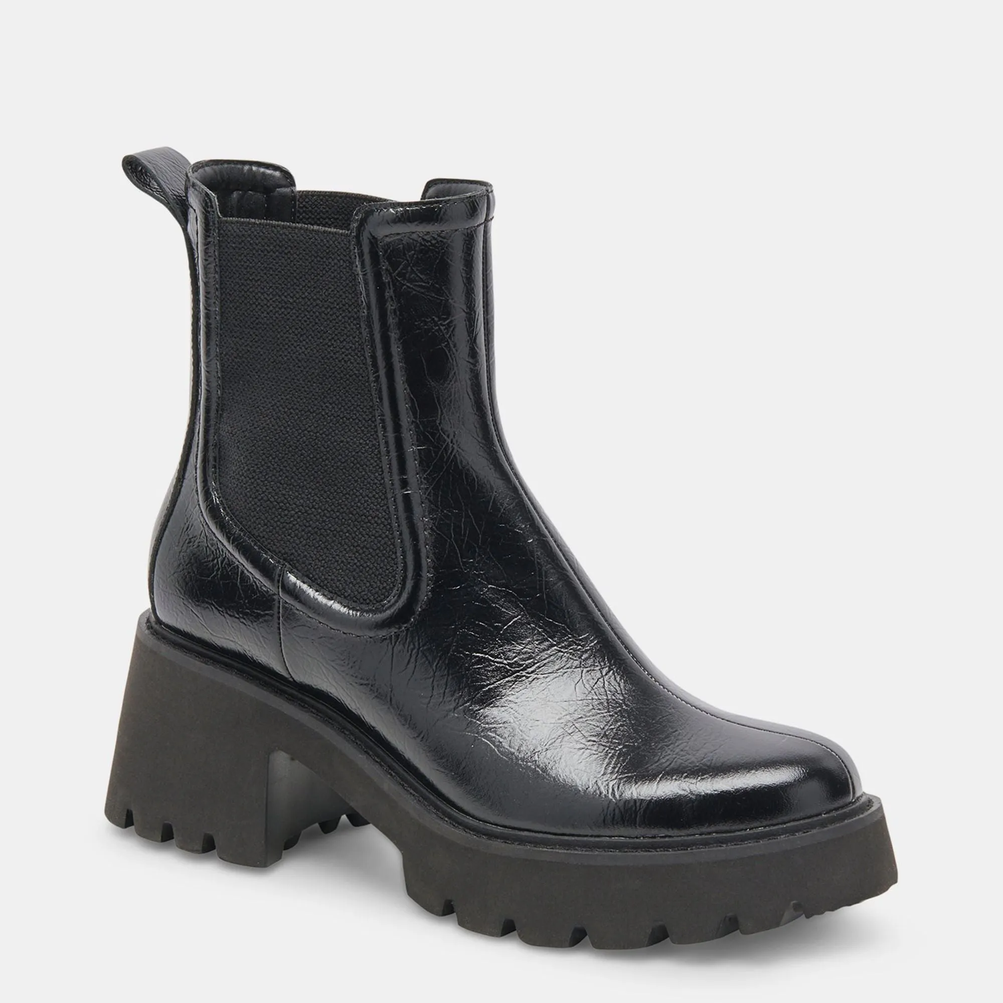 HAWK H2O BOOTIES MIDNIGHT CRINKLE PATENT