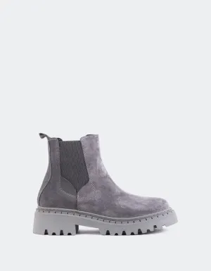 Hayes Grey Suede