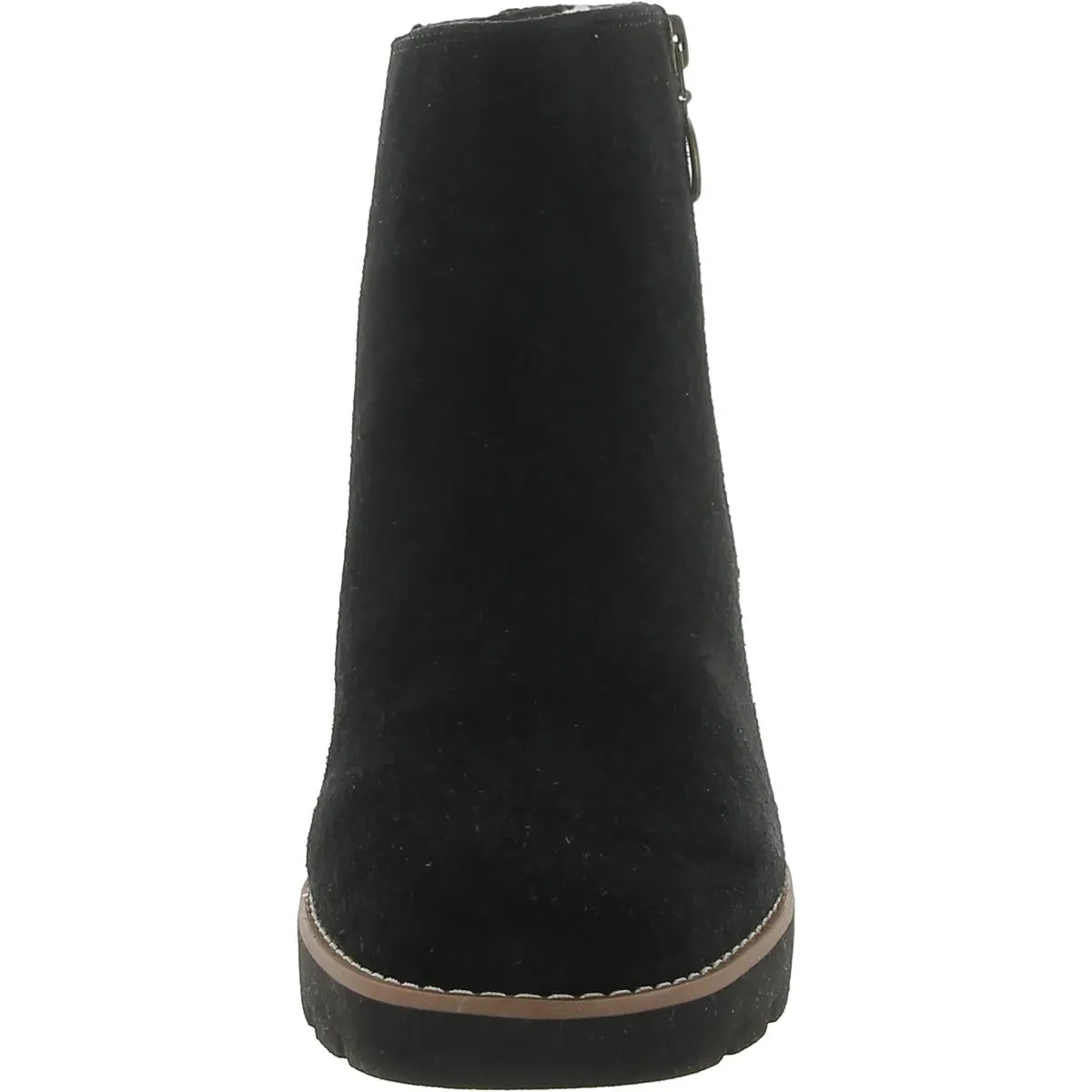 Hazal Womens Suede Wedge Booties