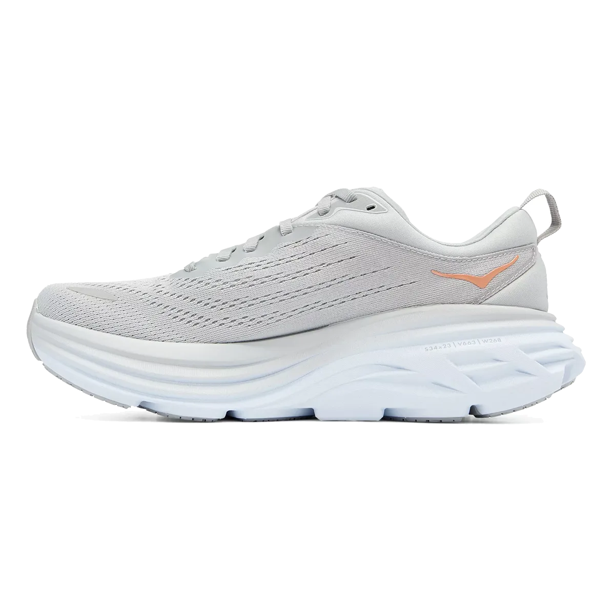 Hoka Bondi 8 - Harbor Mist - Lunar Rock