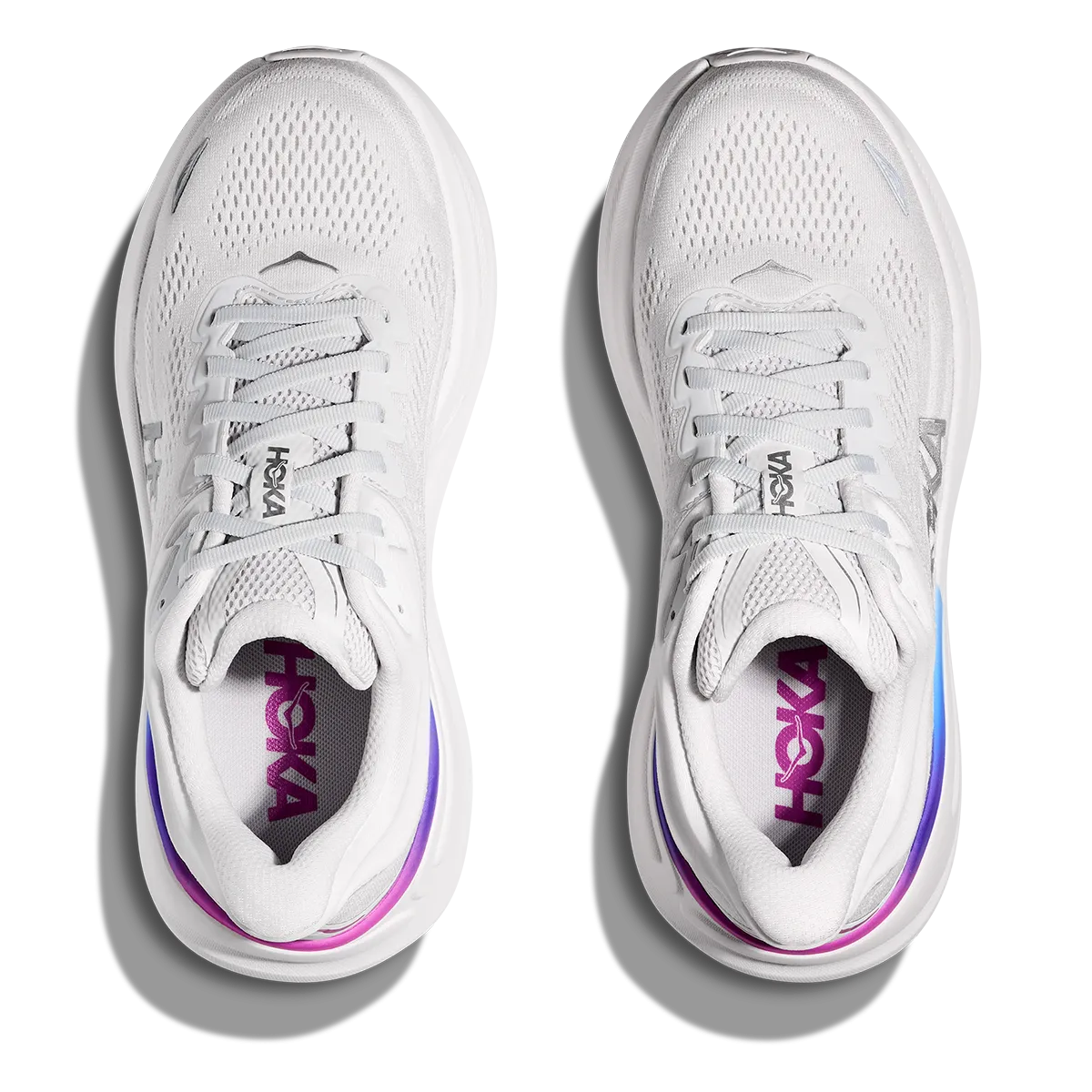 Hoka Bondi 9 Cosmic Grey - White