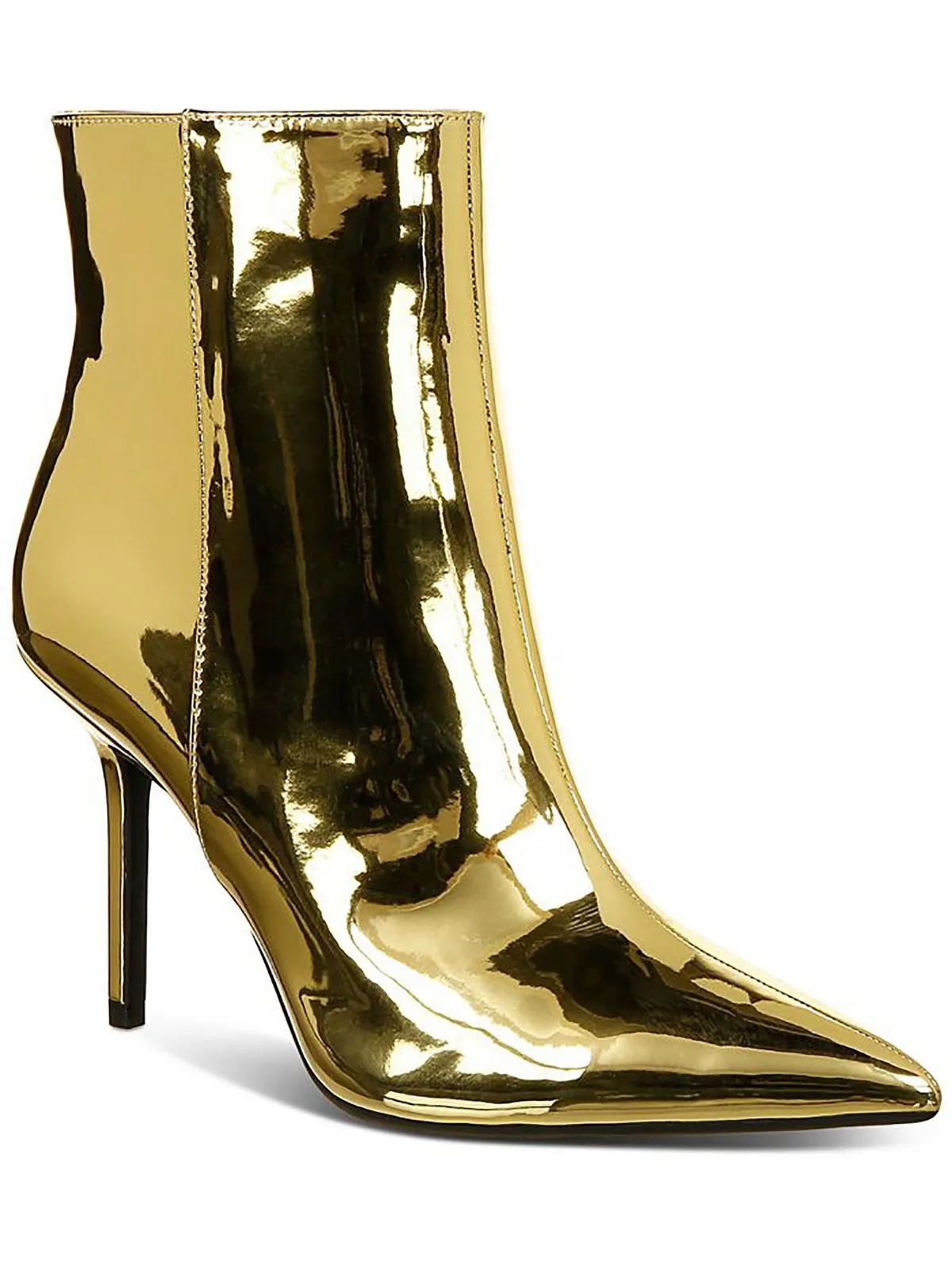 Holand Womens Patent Pointed Toe Booties