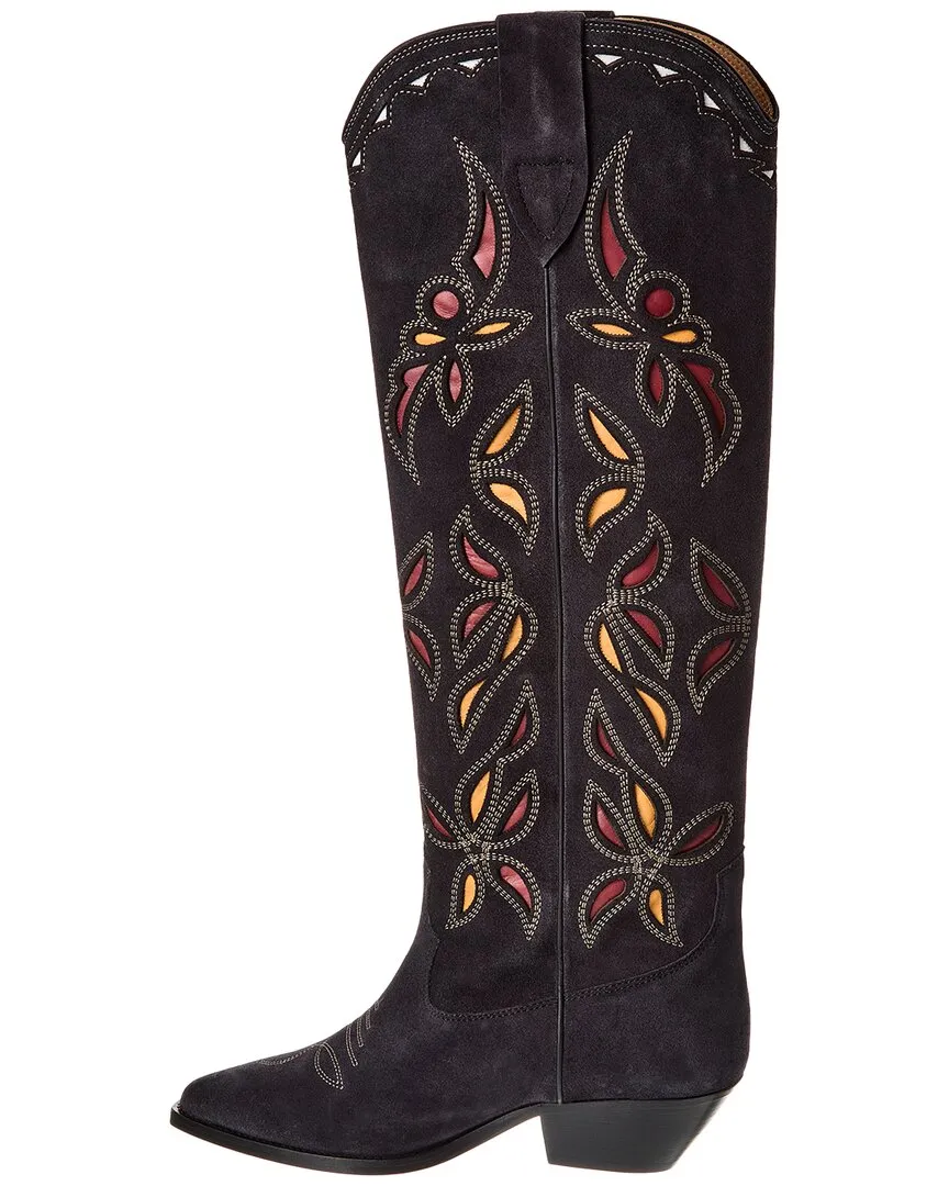 Isabel Marant Denvee Suede Knee-High Boot