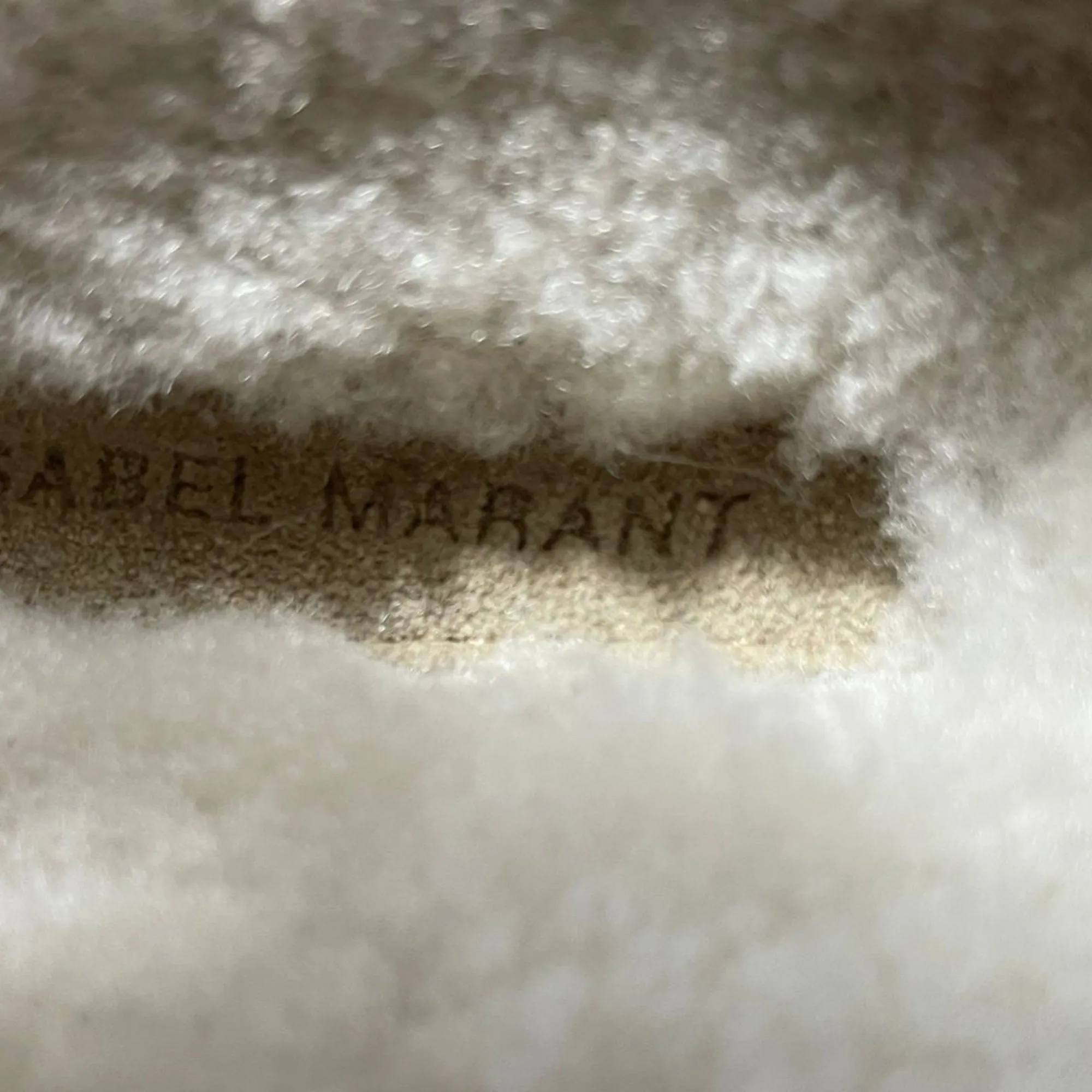 Isabel Marant Mirvin Shearling-Lined Clogs in Beige Suede