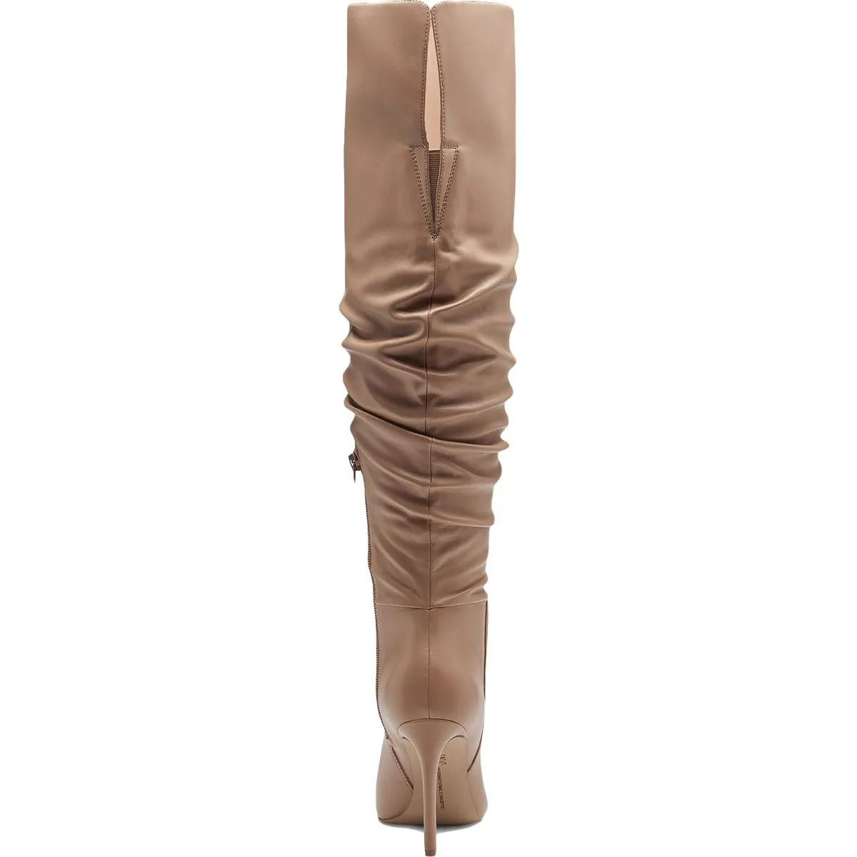 Iyonna Womens Slouchy Faux Leather Over-The-Knee Boots