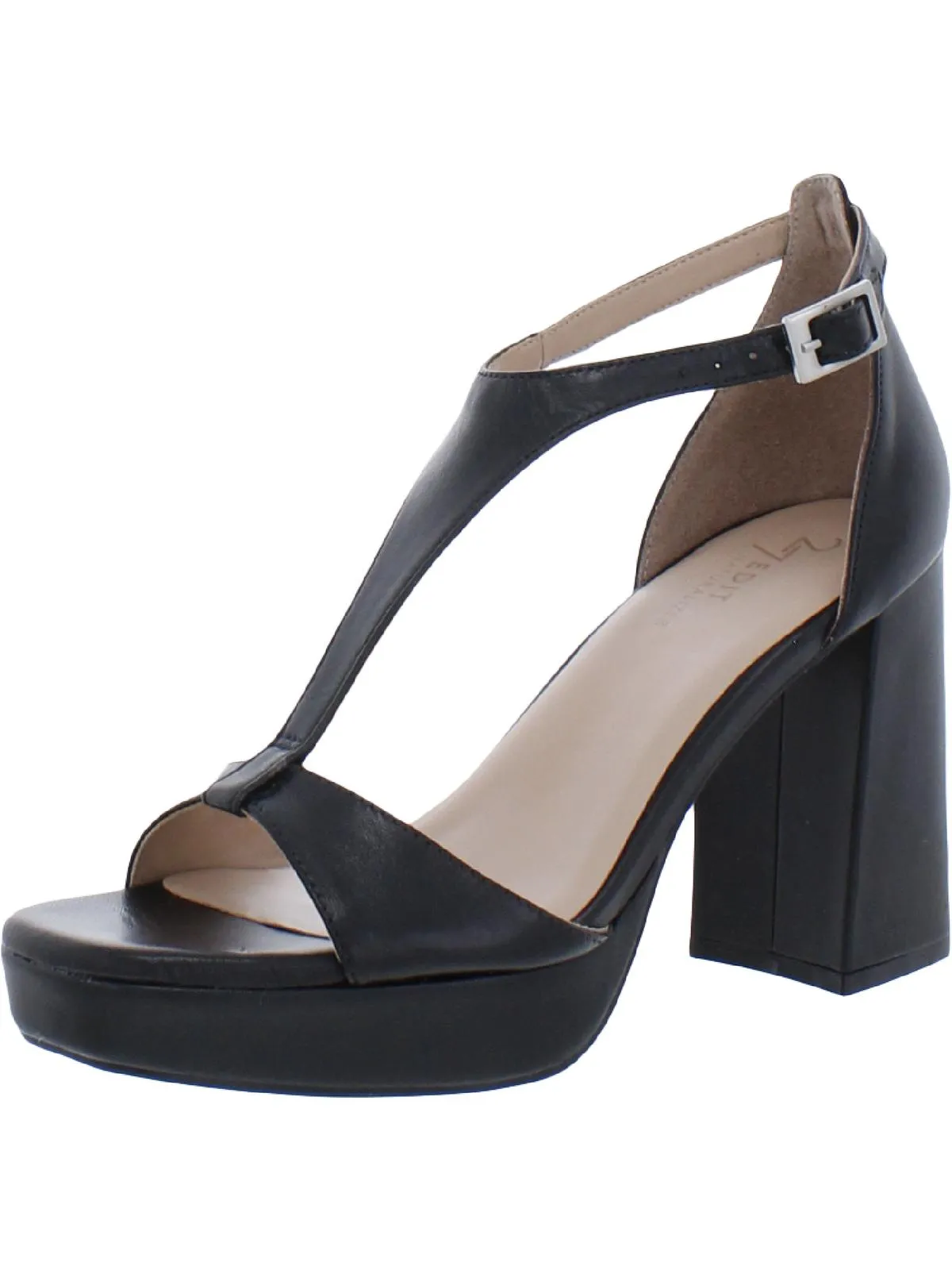Jae Womens Buckle Open Toe Heels