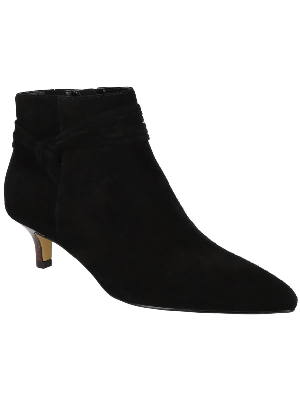 Jani Womens Suede Pointed Toe Booties