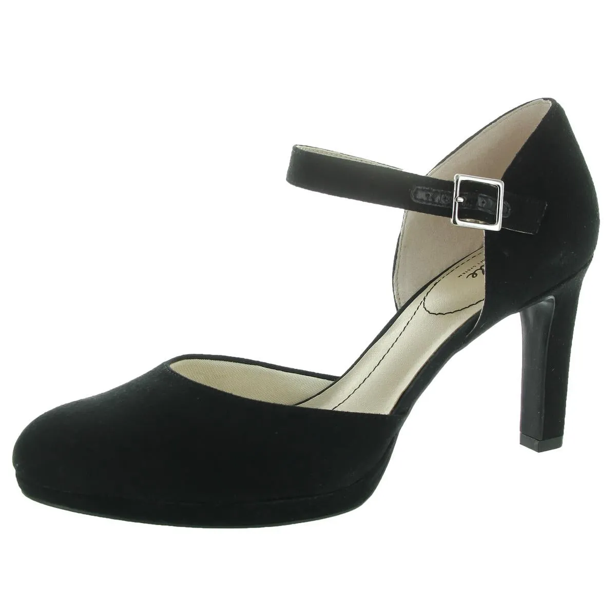 Jean Womens Faux Suede Pumps Mary Jane Heels