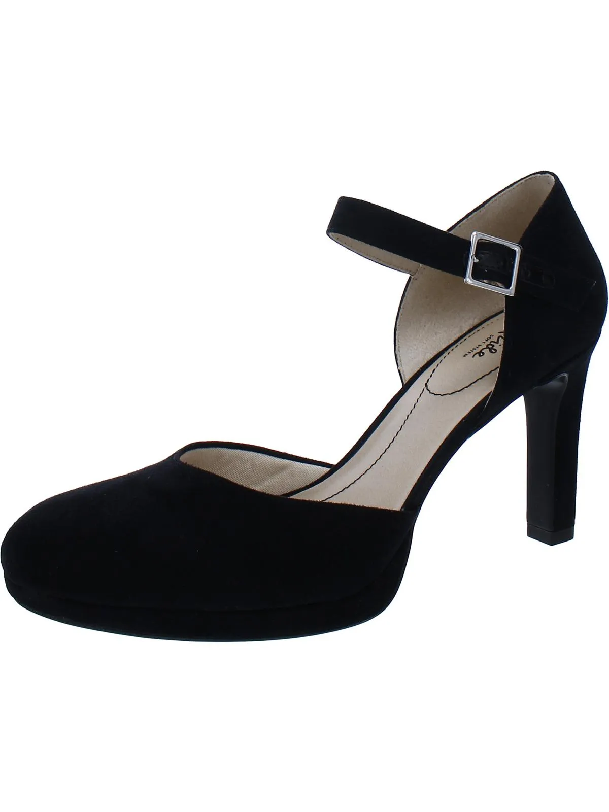 Jean Womens Faux Suede Pumps Mary Jane Heels