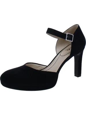Jean Womens Faux Suede Pumps Mary Jane Heels