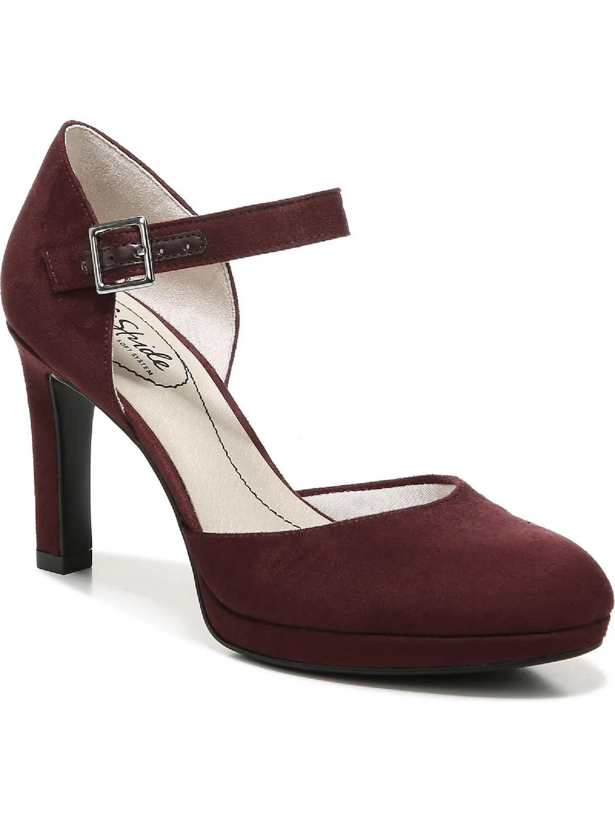 Jean Womens Faux Suede Pumps Mary Jane Heels