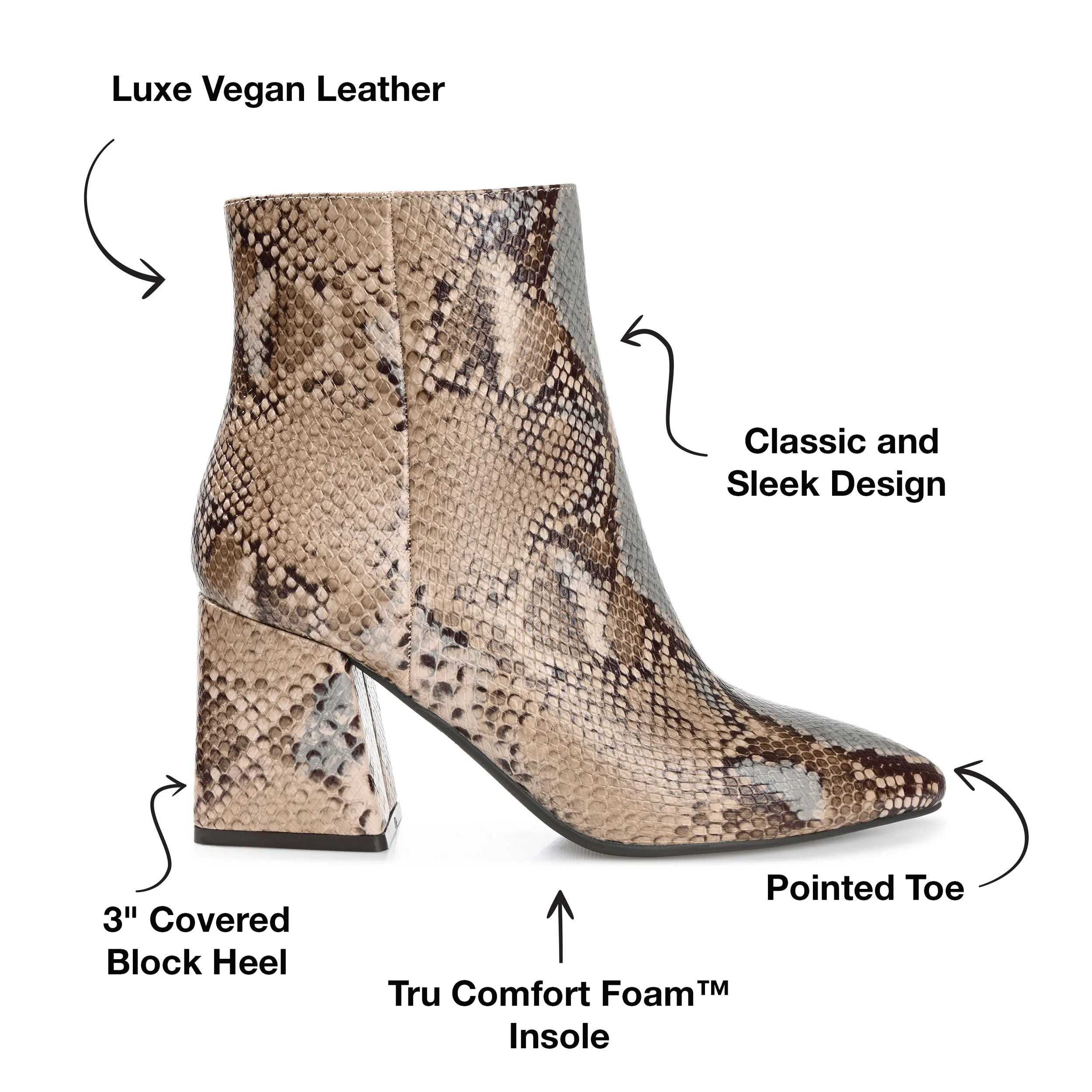 Journee Collection Women's Tru Comfort Foam Mylow Bootie