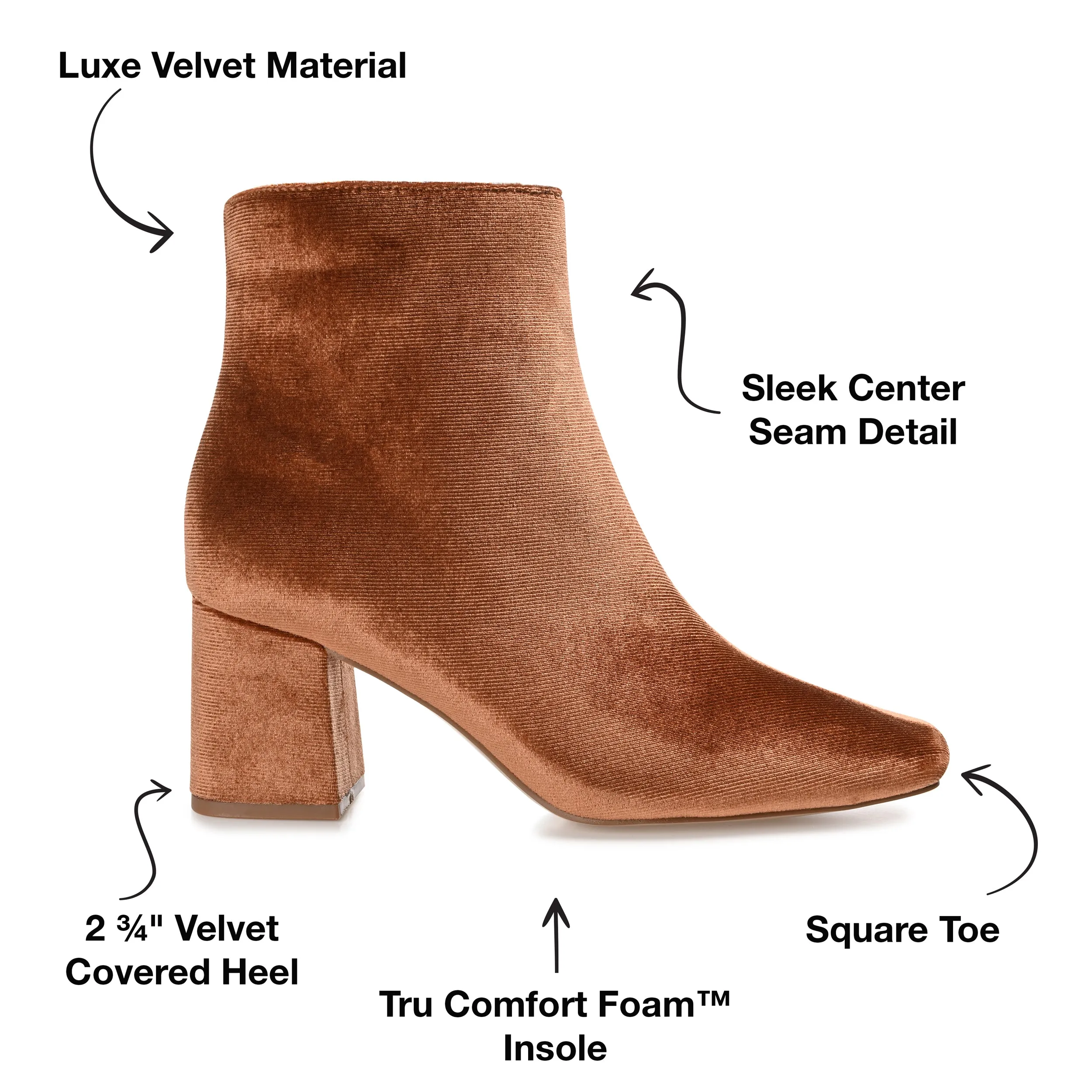 Journee Collection Women's Tru Comfort Foam Wide Width Hazara Bootie