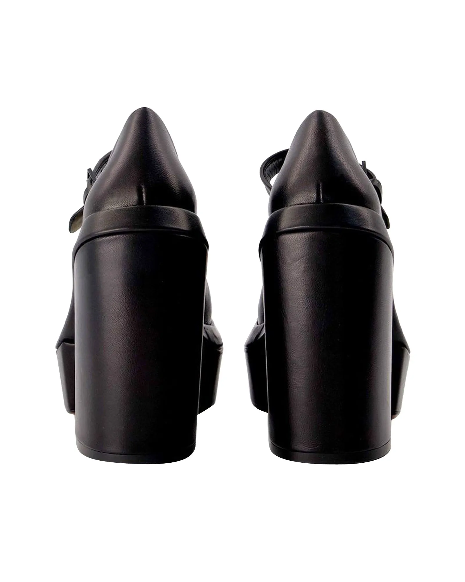 Juna Pumps in Black Leather