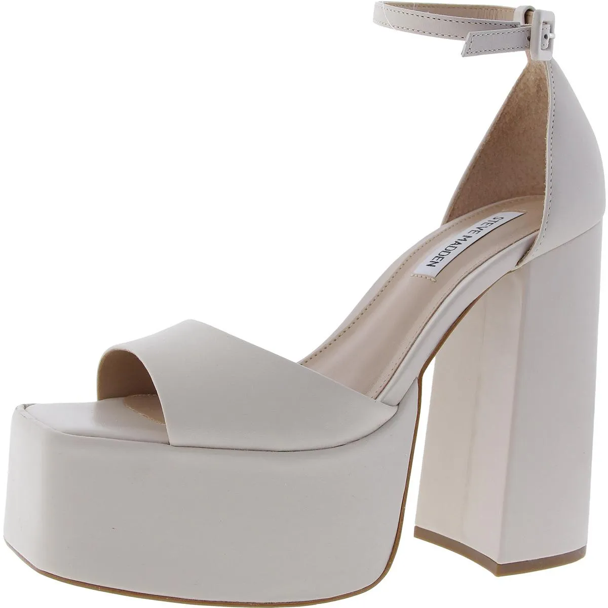 KASSIANI Womens Open Toe Ankle Strap Platform Heels