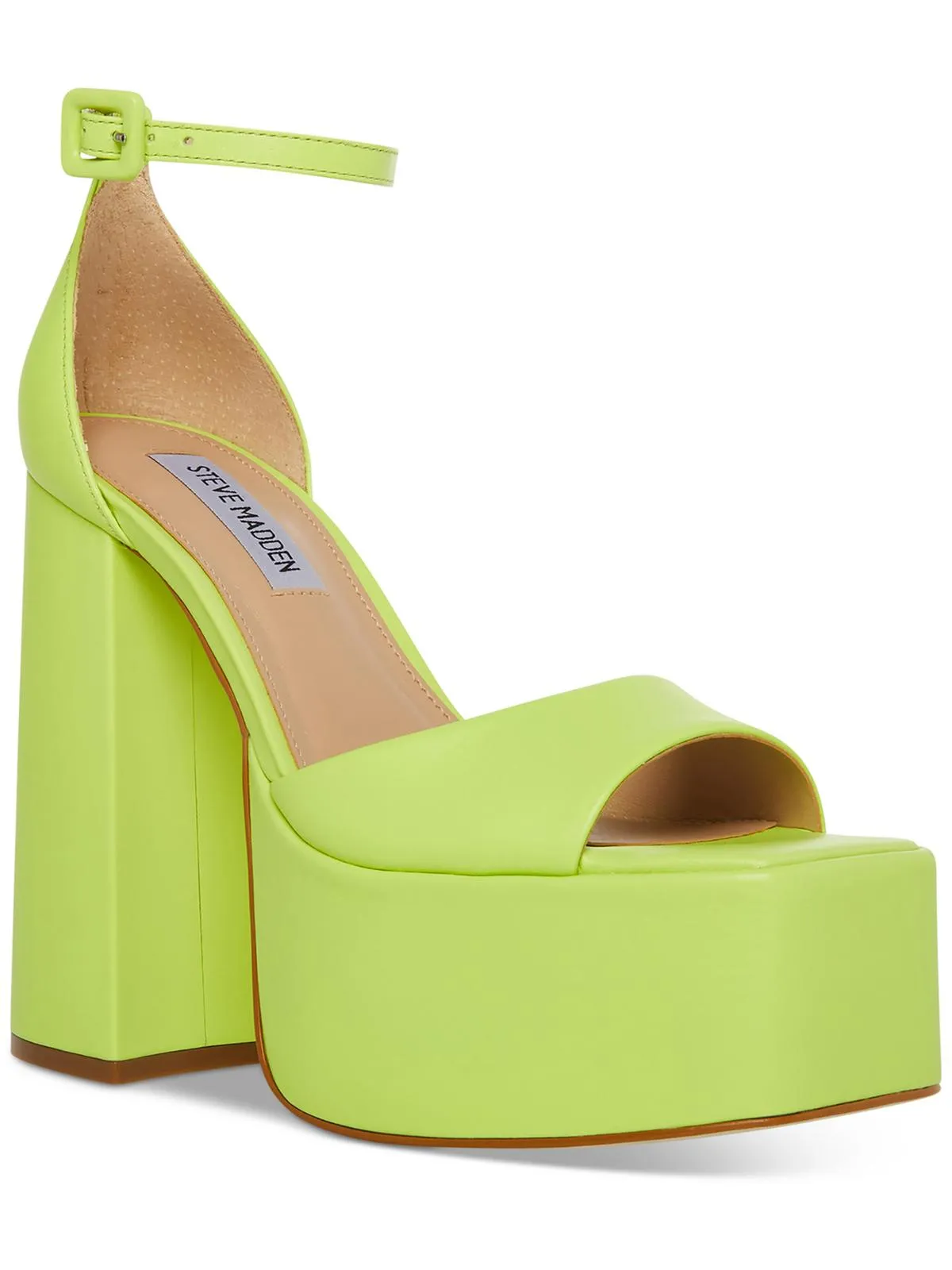 KASSIANI Womens Open Toe Ankle Strap Platform Heels