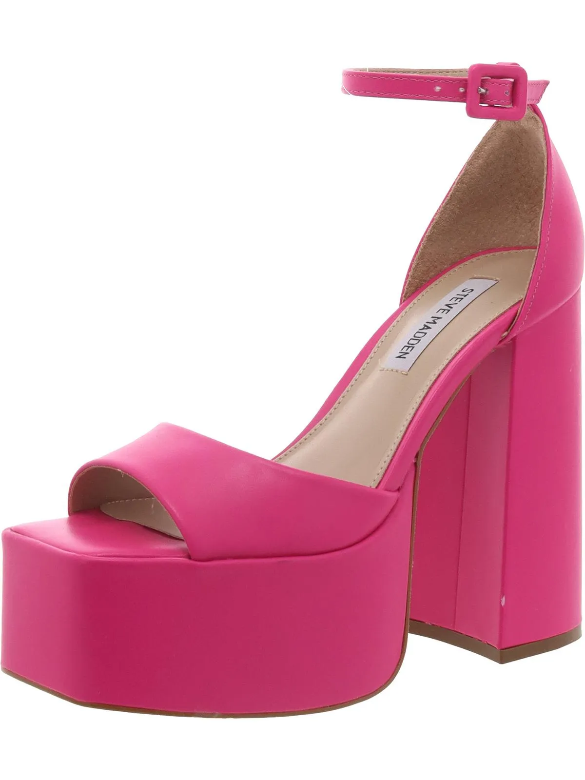 KASSIANI Womens Open Toe Ankle Strap Platform Heels