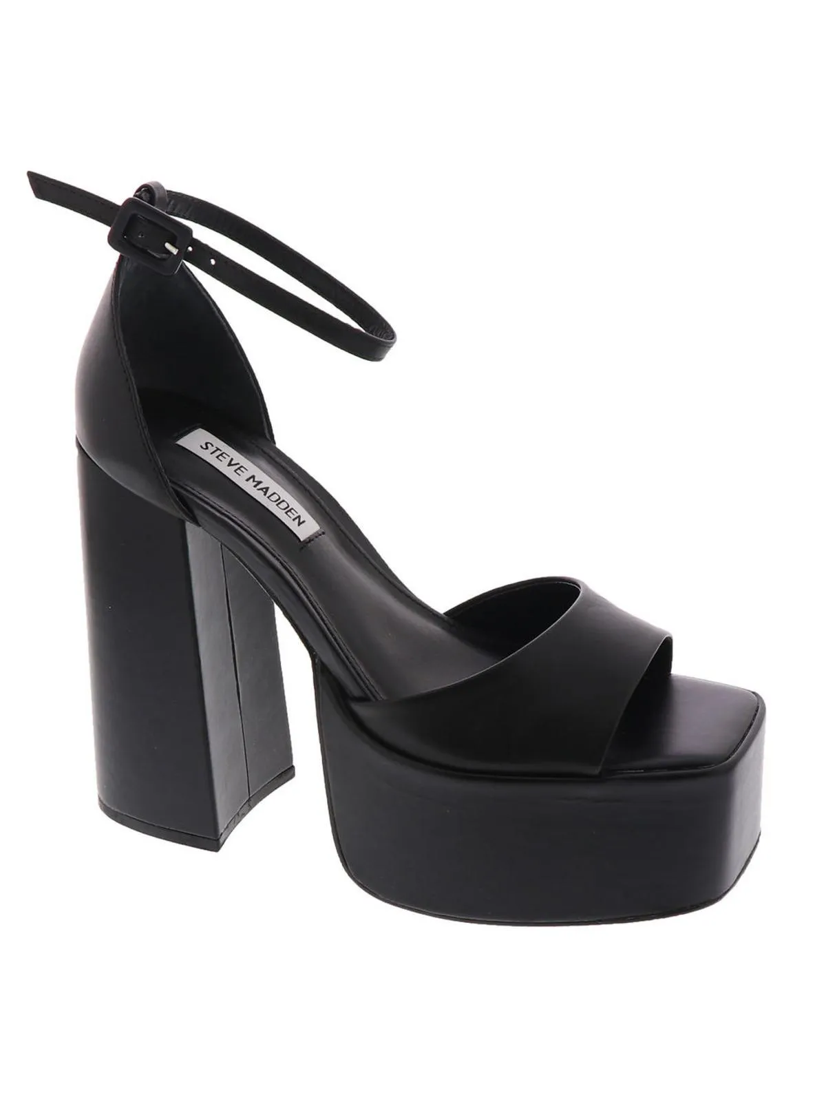 KASSIANI Womens Open Toe Ankle Strap Platform Heels
