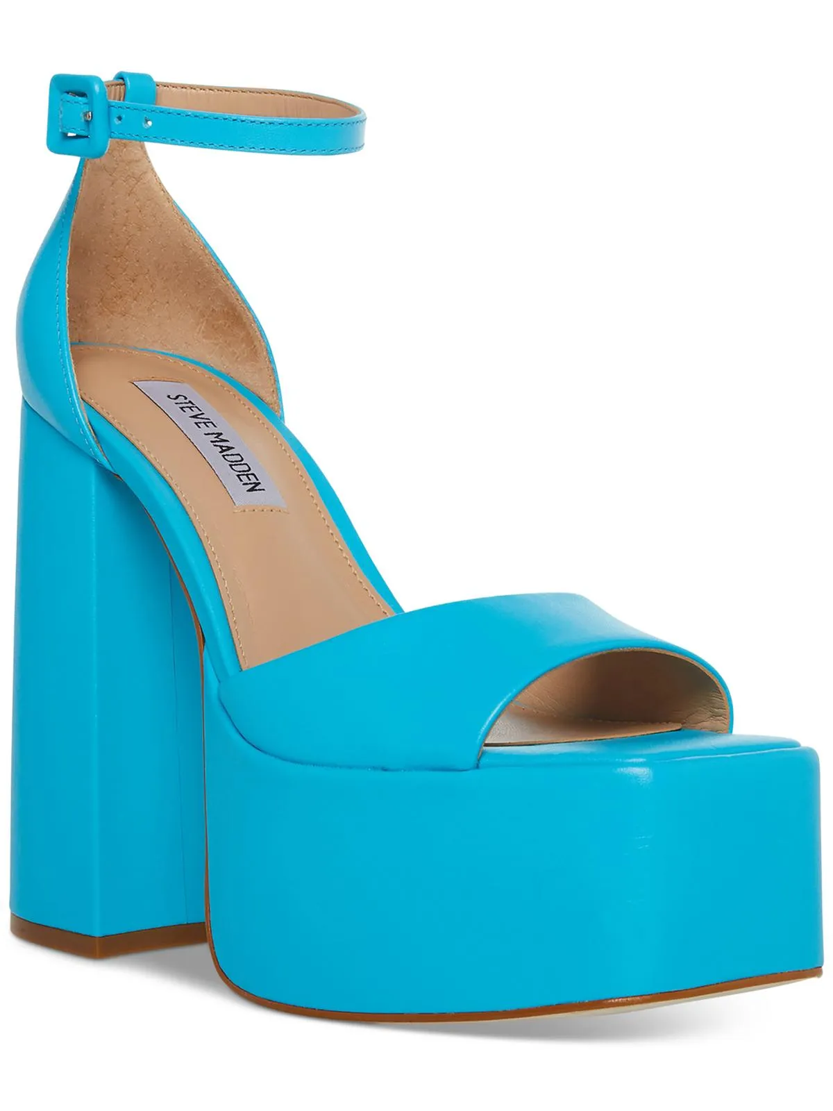 KASSIANI Womens Open Toe Ankle Strap Platform Heels