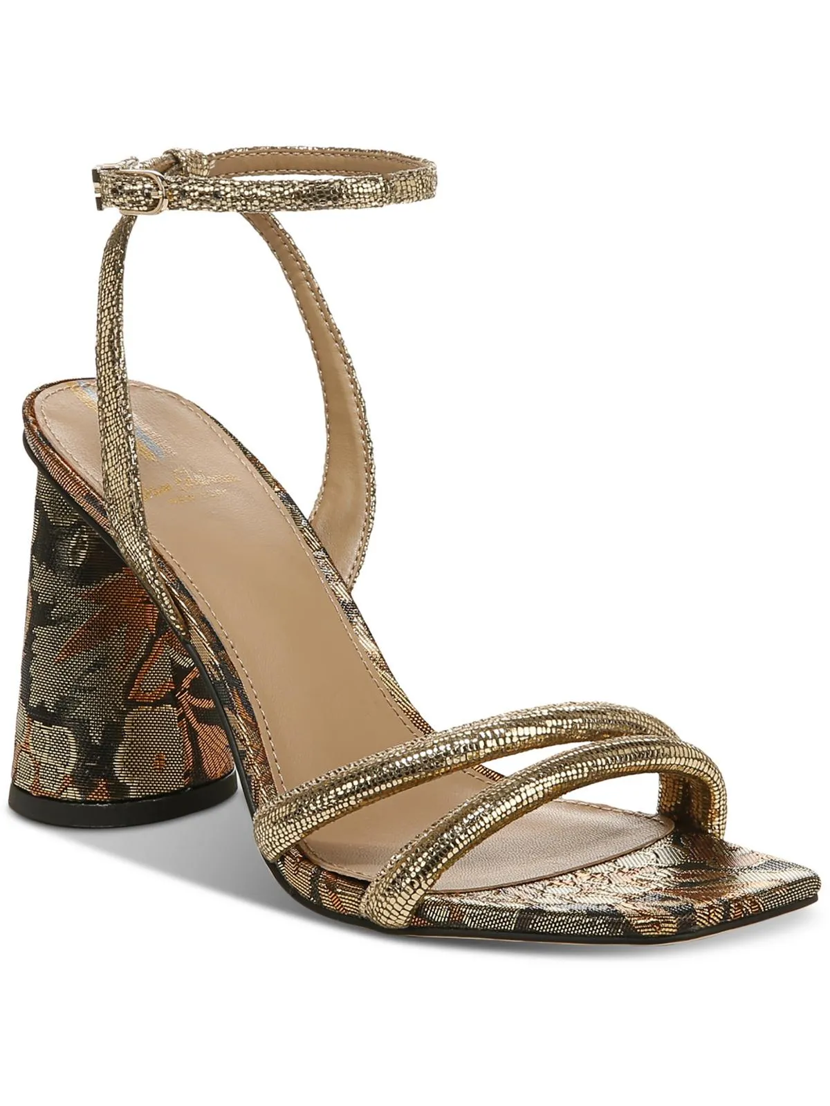 Kia Womens Padded Insole Square Toe Heels