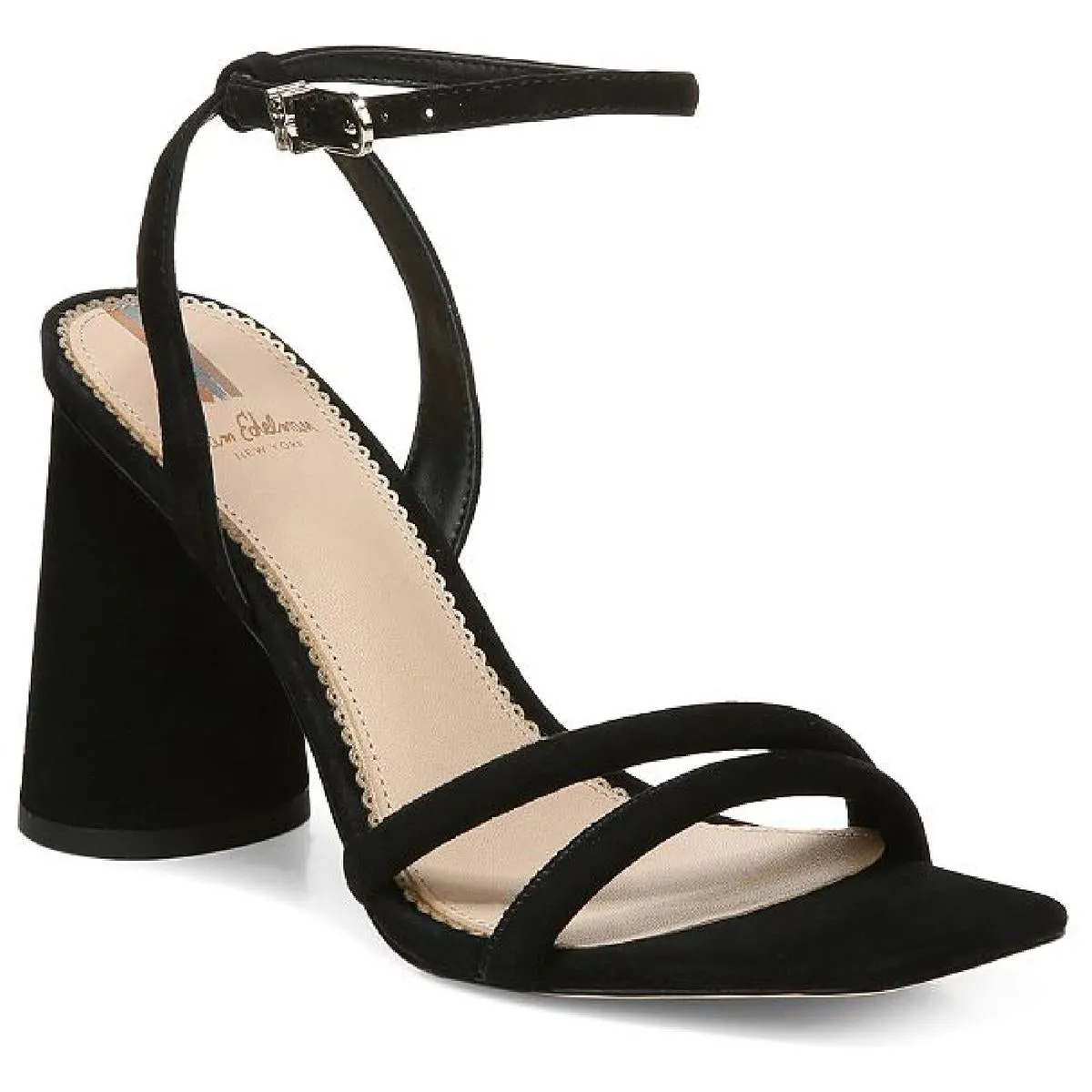 Kia Womens Padded Insole Square Toe Heels
