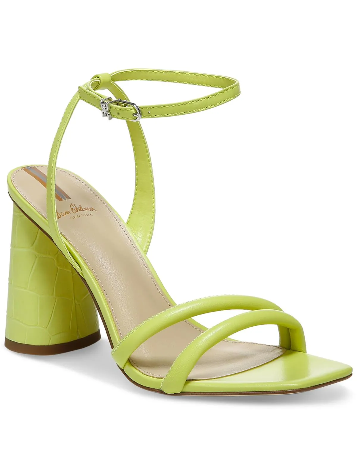 Kia Womens Padded Insole Square Toe Heels