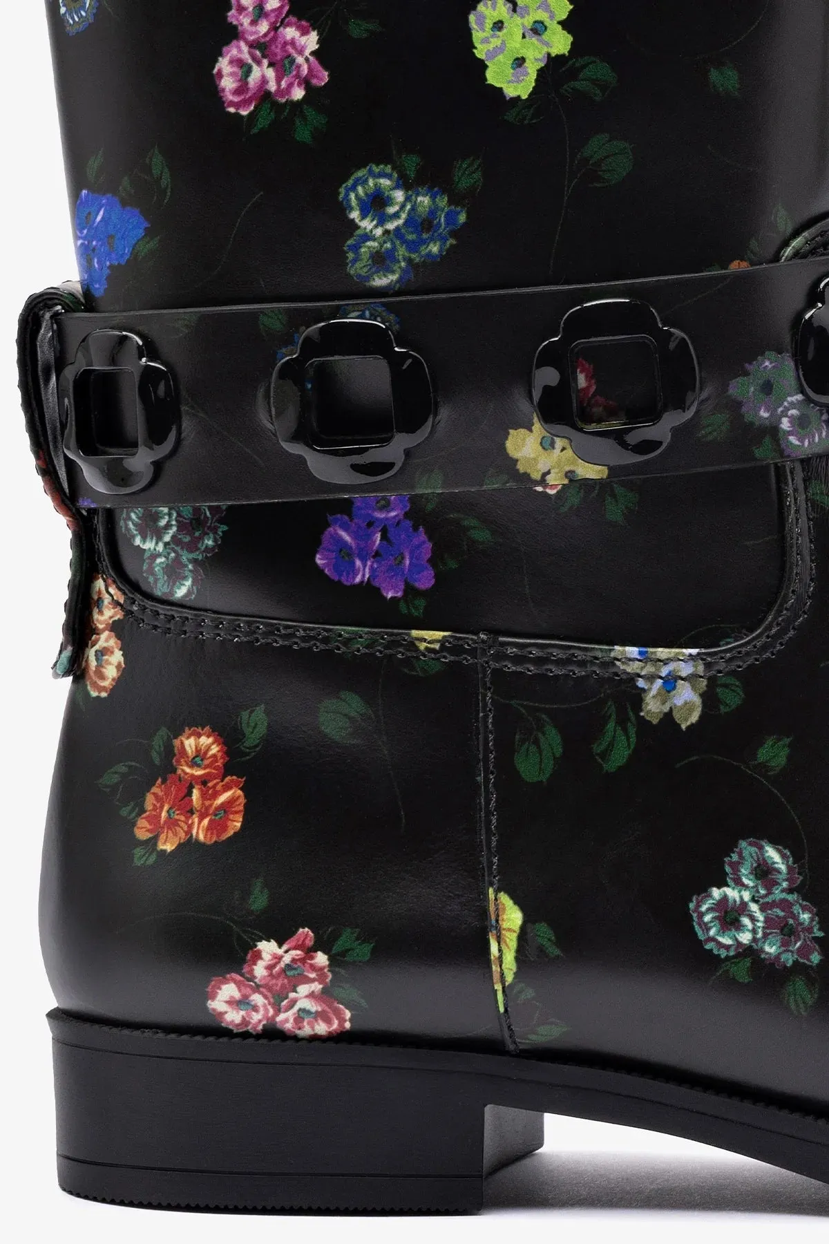 Larroudé x Libertine Milan Flat Bootie In Antique Primrose